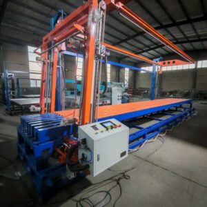 Home Automatic hot wire EPS foam cutting machine for polystyrene insulation boards, manufacturer direct.