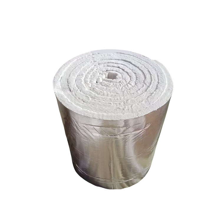 foil faced ceramic fiber blanket Foil-faced ceramic fiber blanket for high-temperature industrial furnaces and kiln insulation, manufacturer direct.