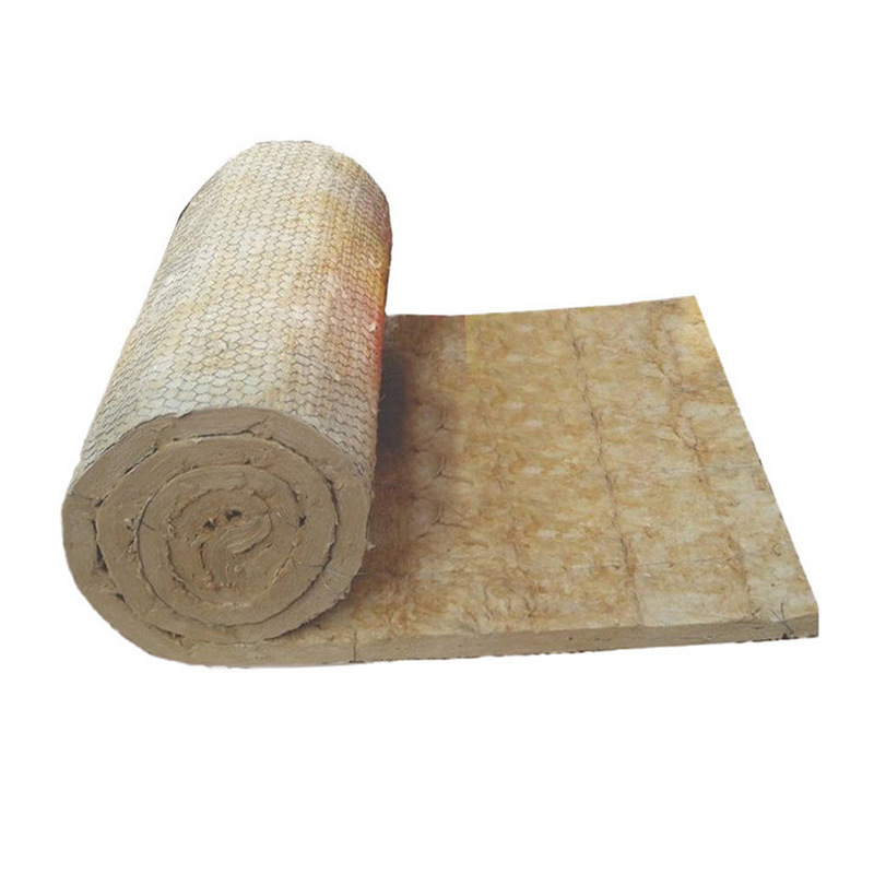 wire meshed rock wool blanket Wire-meshed rock wool insulation blanket for high-temperature industrial boilers and piping systems, manufacturer direct.